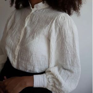 Ovate Handmade Custom Linen Sibylle Blouse